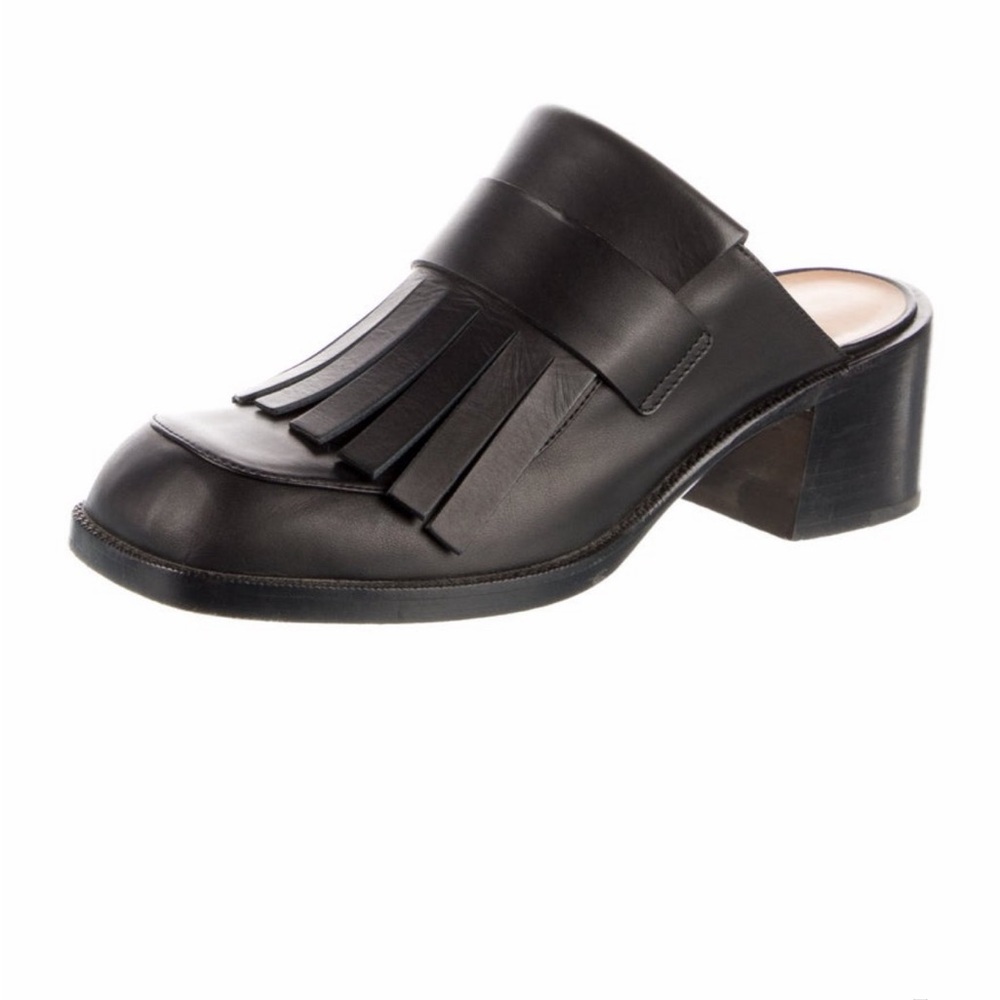 Bottega Veneta Black Fringe Mules - Picture 4 of 6